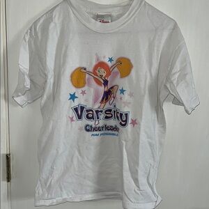 Disney Kim Possible Varsity Cheerleader Kids White T-Shirt (M)